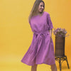 Linen Oversize Dress Olivia Lavender Purple