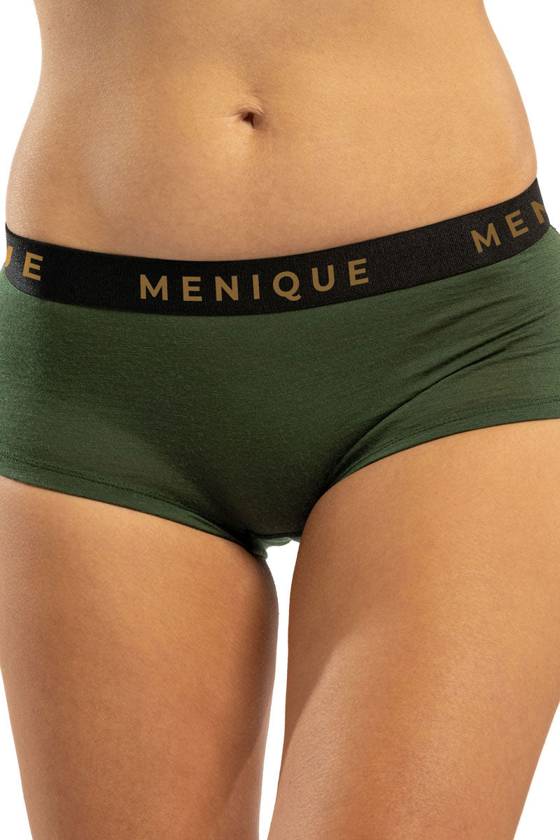 Lingerie for Women Merino Wool Underwear for Women Boxer Shorts Briefs  Women's Boyshorts Organic Natural Clothing 160gsm Dark Green -  Canada