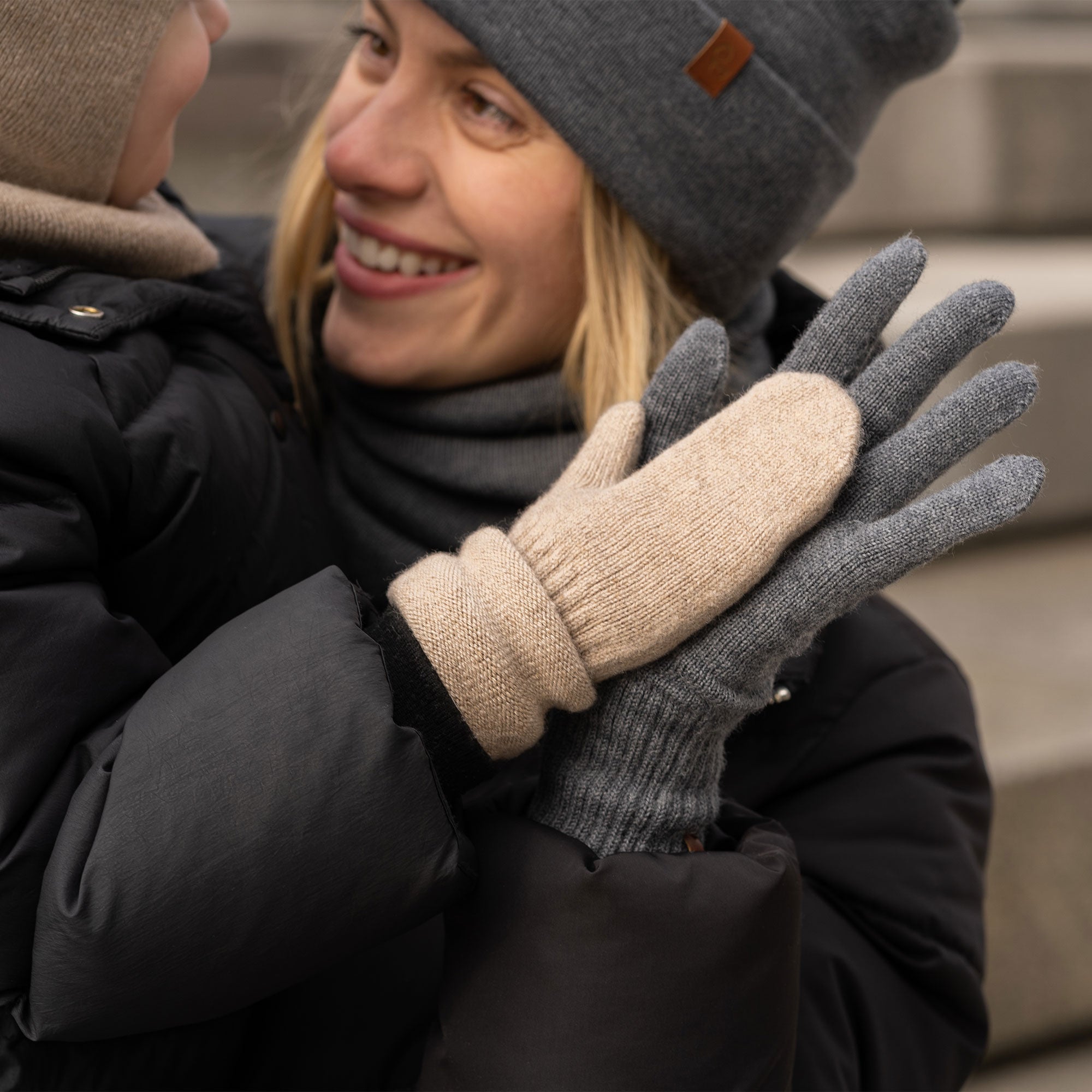 Mitaines pour enfants en laine mérinos, Mitaines pour garçons