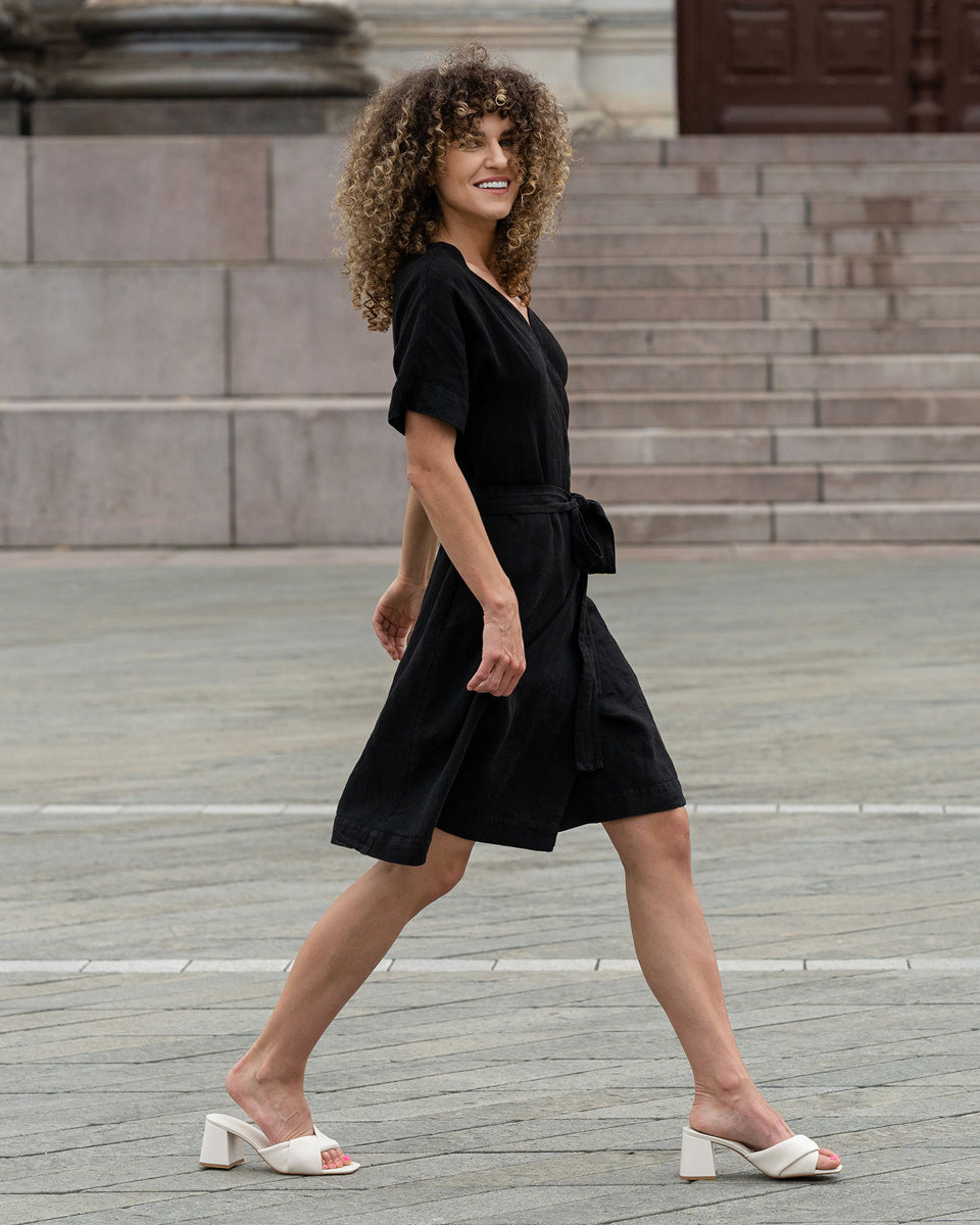 ladies black wrap dress Womens Black Tshirt Wrap Dress Womens Black Tshirt Wrap Dress Midi Black Wrap Dress 2025