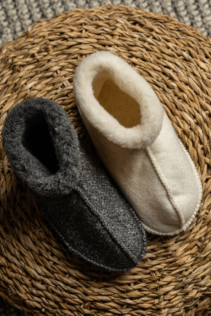 Women's Fleece Slippers Natural ❤️ menique