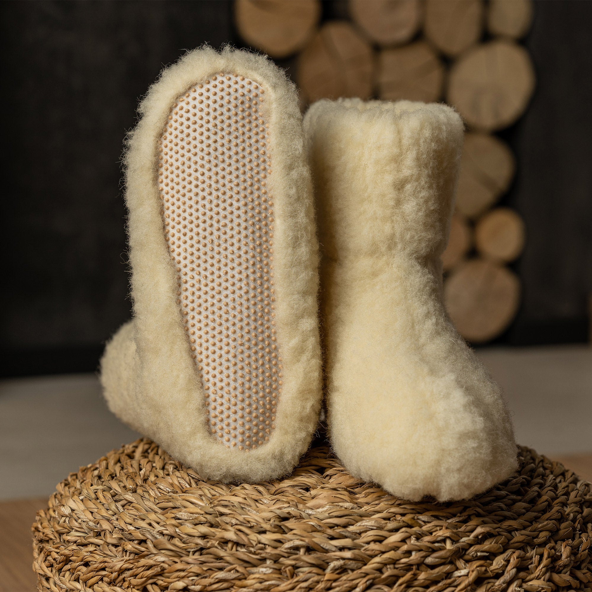 Fleece store bootie slippers