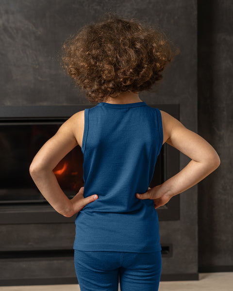 Kids Sleeveless 160gsm Denim