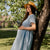 Linen Smock Dress Maria Cloudy Blue