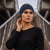 menique Women's Merino Wool Headband Dark blue