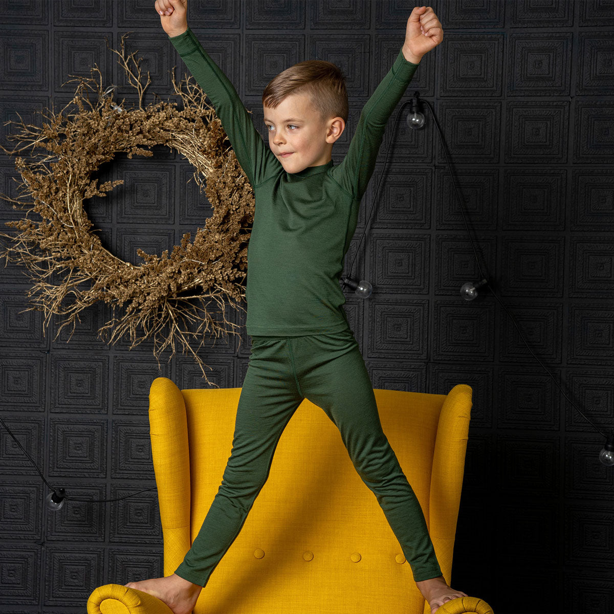 Legging shop enfant vert