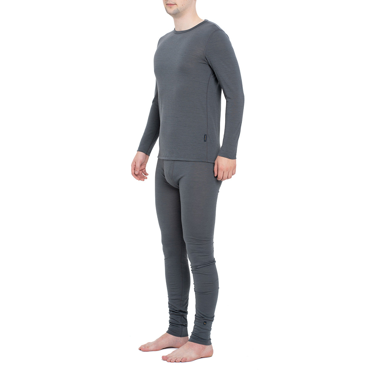 Men's Long Sleeve Set 160gsm Merino Wool Perfect Grey
