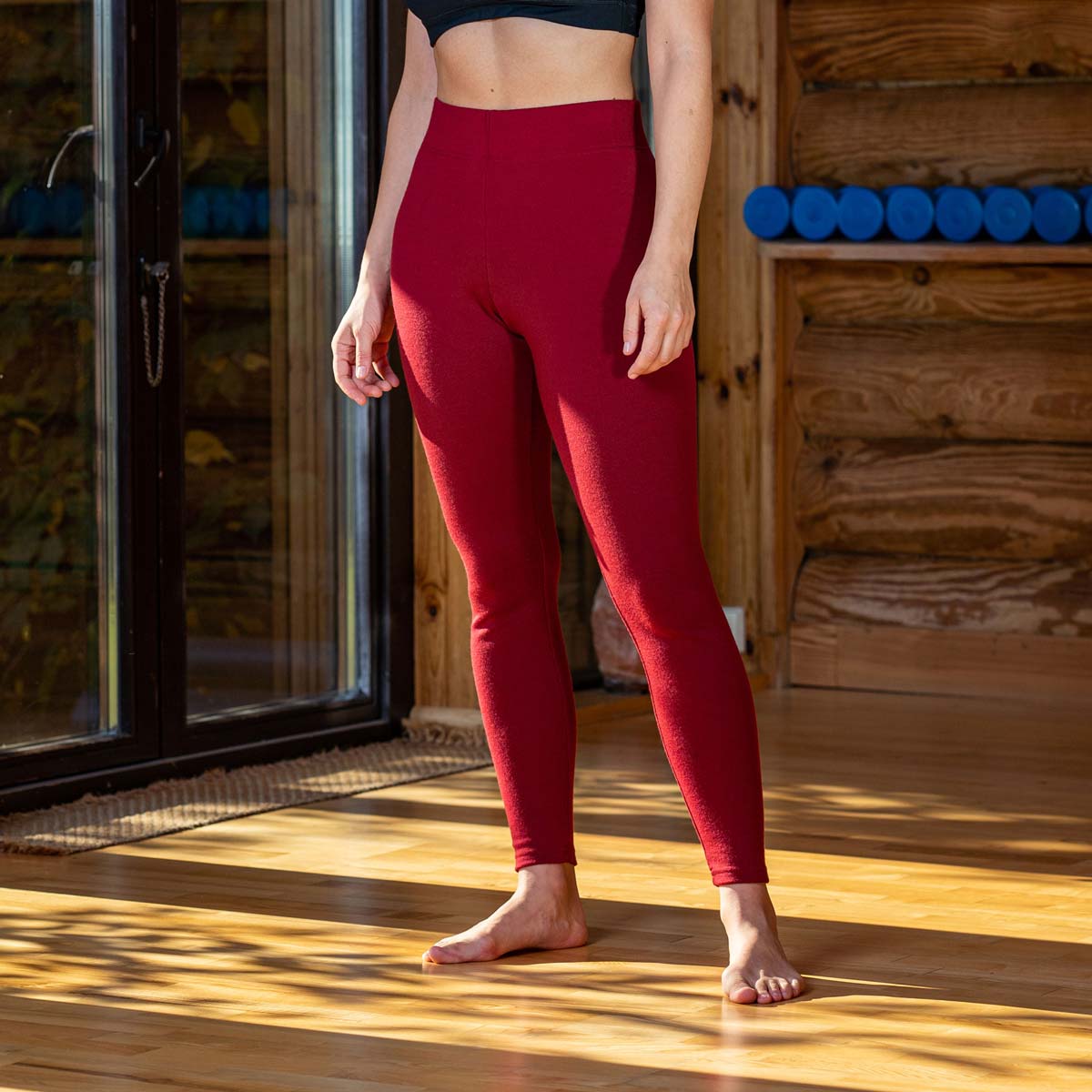 Women's Cherry Red Yoga Pants